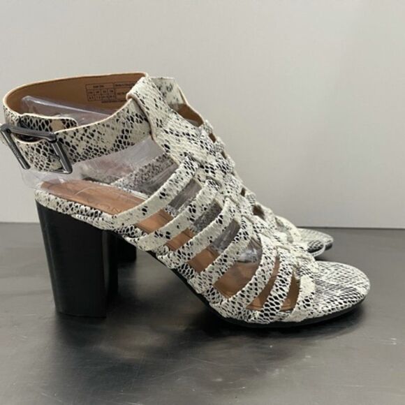 Vionic Sami Snake Sandal Strappy Block Heel Gladiator Ankle Strap Snake 9.5 M - Picture 3 of 9